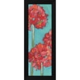 thumbnail image 2 of Stephanie Marrott 7x14 Black Modern Wood Framed Wall Art Titled - Red Alliums, 2 of 6