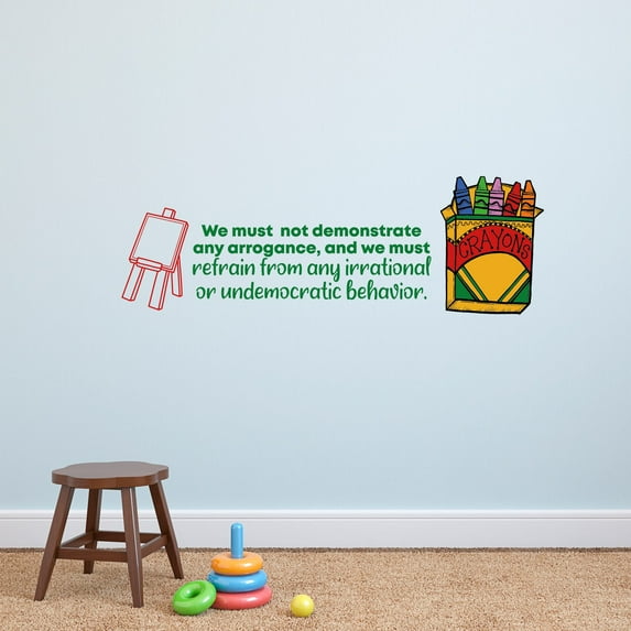 Bad Behavior School Classroom Quote Cartoon Quotes Decors Wall Sticker Art Design Decal for Girls Boys Kids Room Bedroom Nursery Kindergarten Home Decor Stickers Wall Art Vinyl Decoration (12x20 inch)