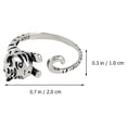 thumbnail image 3 of Open Rings Knuckle Rings Midi Rings Tiger Wrap Ring Toe Rings Stacking Rings, 3 of 8