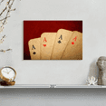 thumbnail image 2 of Elephant Stock Vintage Aces Poker Wall Art - Horizontal Canvas Wall Art - Living Room Wall Decor - Hobbies And Lifestyle Canvas - Black And Red Decor - 12" x 8", 2 of 8