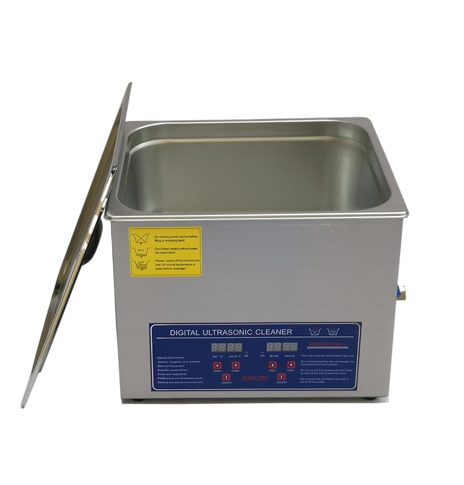 360w PS-60A 40KHz Digital Ultrasonic Cleaner 15L Stainless Steel With Free Basket ,Strong Cleaning