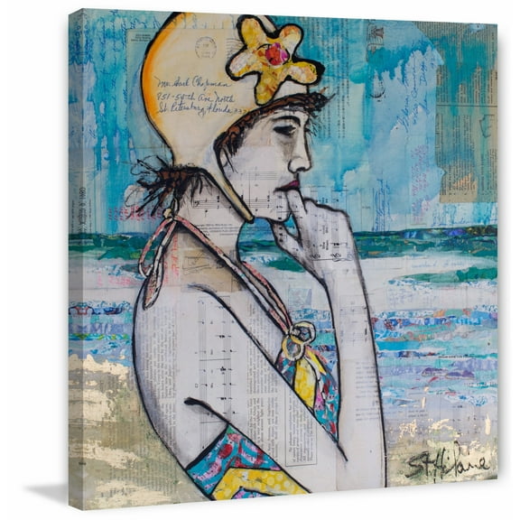 "Contemplation" Painting Print on Wrapped Canvas