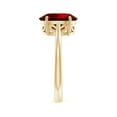 thumbnail image 4 of ANGARA Lab Grown 3.3 Ct Oval Solitaire Ruby Cocktail Ring in 14K Yellow Gold for Women (Size-10x8mm) | July Birthstone, Birthday, Anniversary, Jewelry Gift for Women | Lab Grown Ruby Ring, 4 of 7
