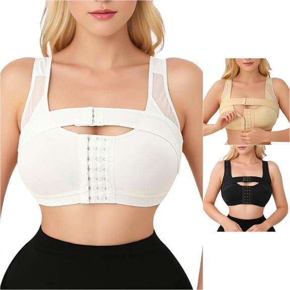 Afdoent Bras for Women Post Bra Front Closure Adjustable Band Supportive Innerwear Daily Wear