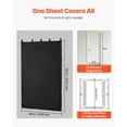 thumbnail image 5 of KFFKFF Sound Dampening Blankets, Noise-Reducing Curtains with 80 x 48 in, Acoustic Blanket with Grommets, Studio Soundproofing Cover for Windows, Doors, Light Blocking, Music Recording, Black, 5 of 9