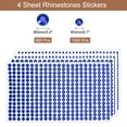thumbnail image 2 of 2190Pcs 3mm/5mm Rhinestone Stickers for Crafts, 4 Sheet Round Rhinestone Sticker for Scrapbooking, Deep Blue, 2 of 5
