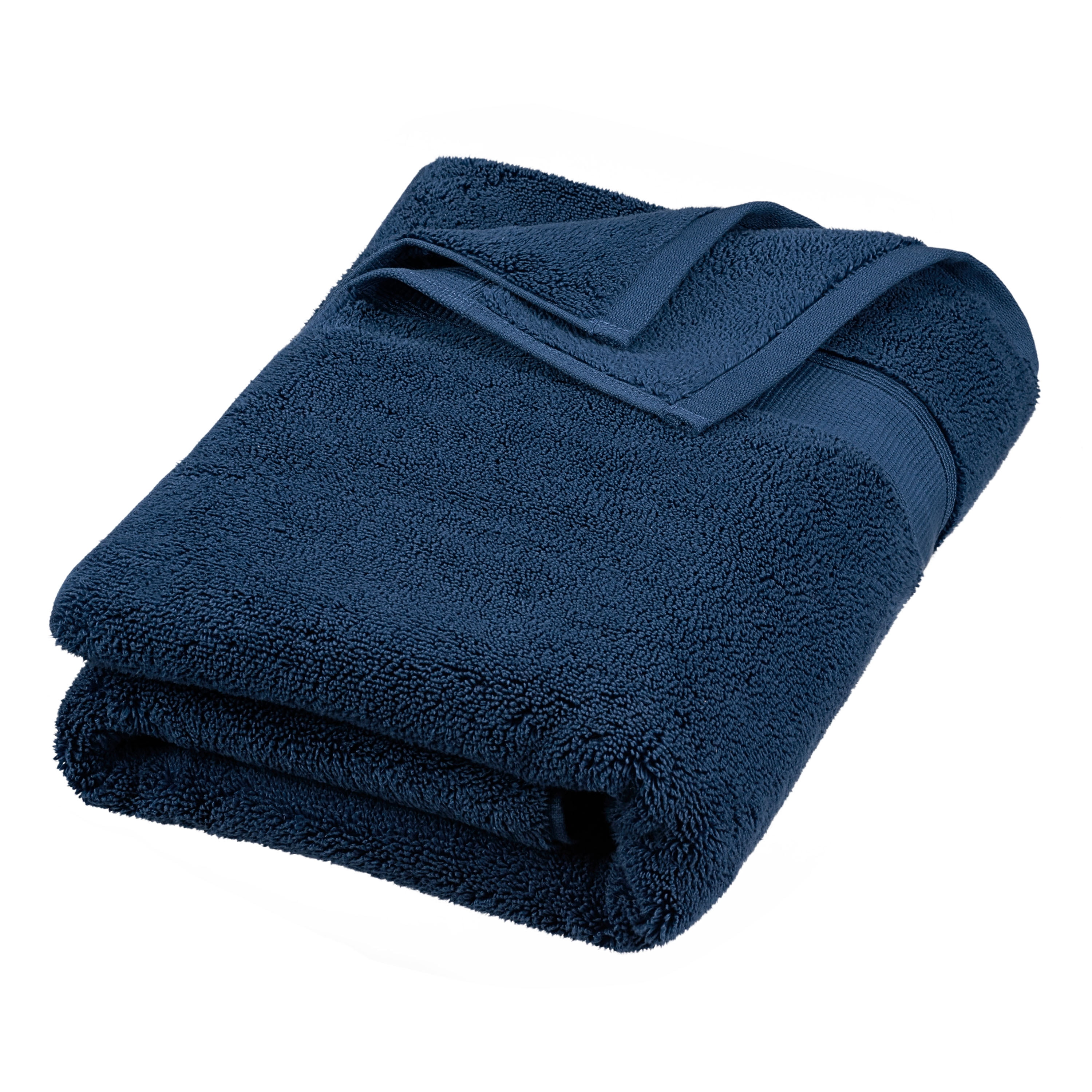 Bumble Luxury Thick Bath Towels / 30? x 60? Premium Bath Sheet/Ultra Soft, Highly Absorbent 800 GSM Heavy Weight Combed Cotton (Navy, 4 Pack), Blue