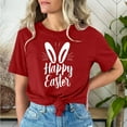 thumbnail image 2 of fatyb Women's Easter T-Shirts Short Sleeve Graphic Tees Shirts Print Crew Neck Womens Dressy Tshirts, 2 of 5