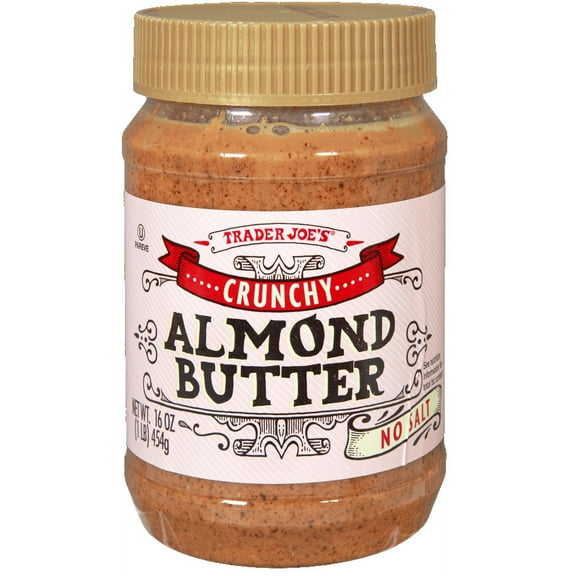 Pack of 3 - TJs Crunchy Almond Butter No Salt 16 Oz