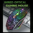 thumbnail image 2 of yeacher Wired Gaming Mouse Optical Mouse Game-level Engine Colorful Breathing Light 4-gear Adjustable DPI Ergonomic Mice White, 2 of 7