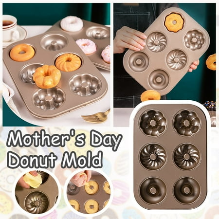 

Mother s Day Handmade Donut Muffin Cake Non-stick Baking Pan