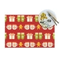 thumbnail image 4 of XMXT Woven Placemats Set of 1, Warm Christmas Gloves Stain Resistant Table Runner Anti-Skid Place Mats for Dining Table, 12 x 18 inches, 4 of 6
