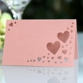 thumbnail image 4 of Baohd 1/2/3/5 50pcs Paper Heart Hollowed Table Namecards - Addition To Any Event Heart Hollow Name Place Card pink 1 Pc, 4 of 6