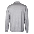 thumbnail image 3 of Men's Cutter & Buck  Gray Frisco RoughRiders Stealth Heathered Quarter-Zip Top, 3 of 3