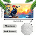 thumbnail image 2 of 1 Pcs 2D Flat License Plate Covers & Frames, Woodpecker at Sunset For Decorative Front, Waterproof For Decoration Aluminum License Plate Covers & Frames Cover For Men Women, 12" X 6", 2 of 7