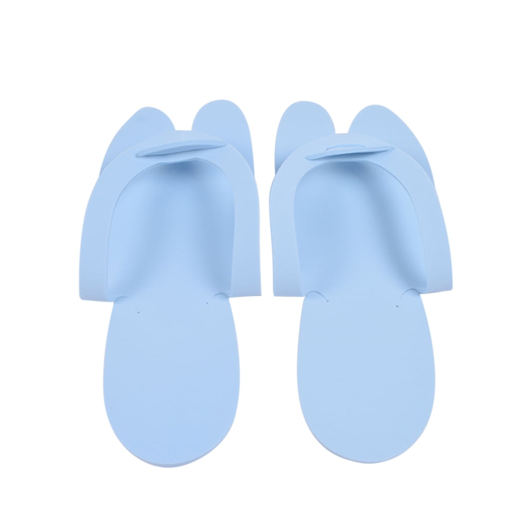 Estink Indoor Disposable Slippers Salon Disposable Slippers 12 Pairs Random Indoor Disposable Slippers Foam Flip Flops For Pedicure Salon Hotel Usage