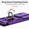 thumbnail image 6 of for Samsung Galaxy S20 Ultra Case with Camera Lens Cover HD Screen Protector, -Grade Drop Tested  Ring Holder Kickstand Protective Phone Case for Samsung Galaxy S20 Ultra 5G (Purple), 6 of 17