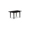 thumbnail image 2 of Modern 5-Piece Dinette Set - Dining Table & 4 Chairs - Black Finish - Kitchen Table Set, 2 of 5