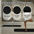 thumbnail image 4 of Yoga Mat Anti-skid Sports Fitness Mat 15MM Thick EVA Comfort Foam yoga matt for Exercise, Yoga, and Pilates Gymnastics mat Black, 4 of 6