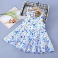 thumbnail image 2 of Robes pour Bébé Fille Bretelles Spaghetti Robes de Soleil Robe de Fantaisie Robe Évasée à Volants Robe Florale Robe de Mariage pour Filles, 2 of 3