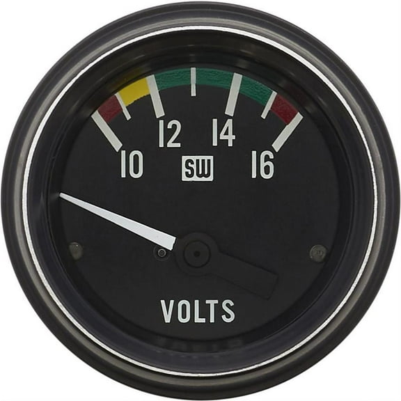 Stewart Warner 284H Heavy Duty 2-1/16 Inch Voltmeter Gauge