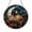 Acrylic 3.5 Inch, variant on Crescent Moon Cat Stained Glass-Style Window Suncatcher, Floral Cat Sun Catcher for Book Lover Home Art and Cozy Window Decoration