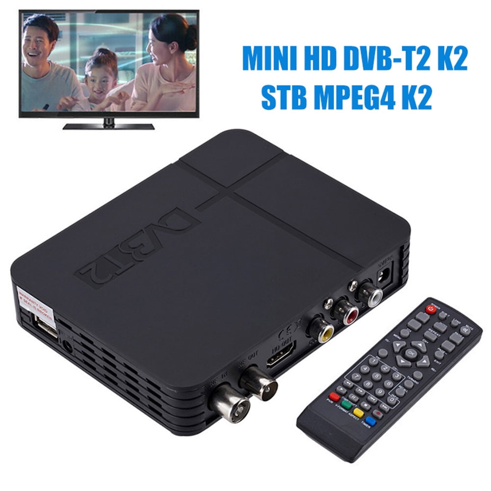 Greenhome Portable DVB-T2 STB MPEG4 K2 HD Digital TV Box Set-Top Receiver  Tuner Receptor - Walmart.com