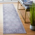 thumbnail image 2 of SAFAVIEH Serapi Amable Oriental Machine Washable Runner Rug, Grey/Pink, 2' x 9', 2 of 12