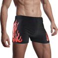 thumbnail image 2 of Men Swimsuit Swim Trunks Swimwear Briefs Board Shorts Fire Printed Drawstring Swimming Hot Spring Bathing Shorts Swimwear Sportswear, 2 of 2