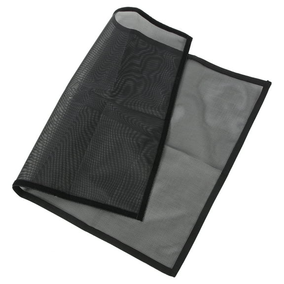 WRITWAA 1 Set Hearth Mesh Screen Black Rust Inhibiting Enamel Hot Ash Protection for Doorways