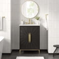 thumbnail image 7 of Modway Awaken 24" Solid Wood and MDF Bathroom Vanity in White/Black, 7 of 7