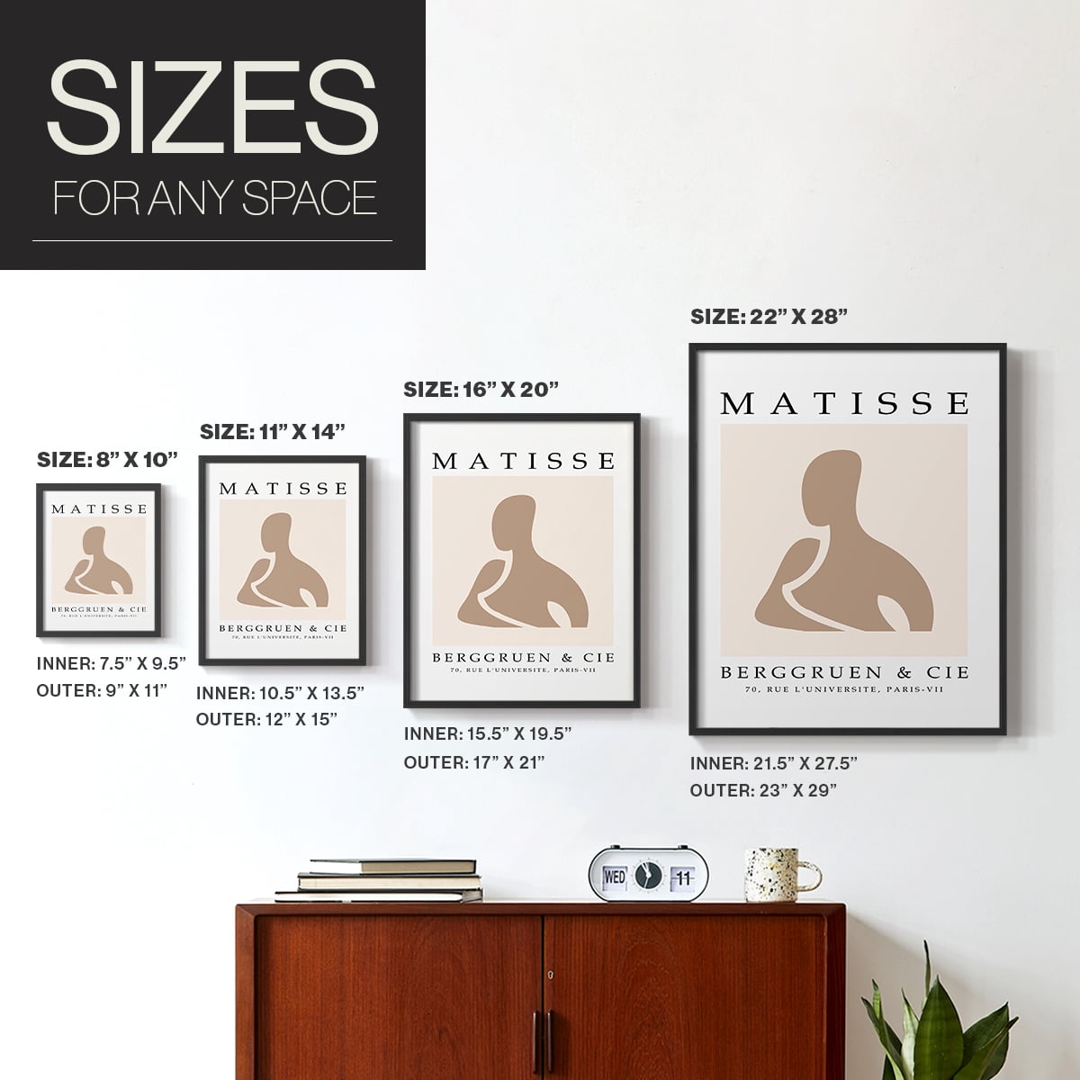 Matisse CI Framed Print - Solid Wood