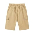 thumbnail image 4 of Povozer Toddler Baby Boy Girl Solid Color Shorts Toddler Shorts Baby Boys Shorts Infant Summer Clothes for 6-7 Years,Khaki, 4 of 9