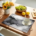 thumbnail image 2 of Placemat Abstract Ombre Grey Black Marble Placemats for Dining Table Modern Art Washable Table Mats for Party Kitchen Dining Decoration, 2 of 7