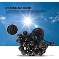 thumbnail image 2 of Ball Bungee Cords 6inch Outdoor 50 Pack, UV-Resistant Tarps Tie-Down, Strong Stretch Heavy Duty Bungees & 10 Pcs Releasable Zip Ties, 2 of 5