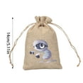 thumbnail image 2 of Huanglei Halloween Glow In The Dark Drawstring Bag Linen Storage Pouch For Candy Jewelry Perfume Trick Or Party, 2 of 6