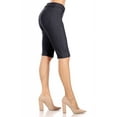 thumbnail image 3 of Women's Stay Comfortable and Stylish in Casual Solid Stretchy Bermuda City Shorts, 3 of 5