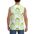 thumbnail image 4 of Balery Frogs and Dragonflies Men's Sleeveless Muscle Shirts Workout Tank Top, Moisture Wicking, Odor Protection-3X-Large, 4 of 8