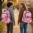 thumbnail image 3 of Pzuqiu Pink Strawberry Axolotl 17 Inch Backpack for Kids Girls, Breathable Padded Shoulder Strap Lightweight School Bookbag,Casual Daypack for Travel Hiking Camping Fits 6-18 Ages, 3 of 7