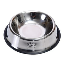 Dog Bowls Stainless Steel Pet Cat Dog Feeding Bowls with Anti-Skid Rubber Base for Small/Medium/Large Breed Pet Feeder Bowls and Water Bowls ,Various Size- 15cm