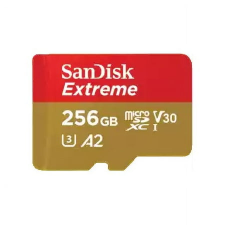 SanDisk 256GB Extreme microSDXC UHS-I Memory Card (Up to 160 MBPs) - SDSQXAV-256G-AN6MA