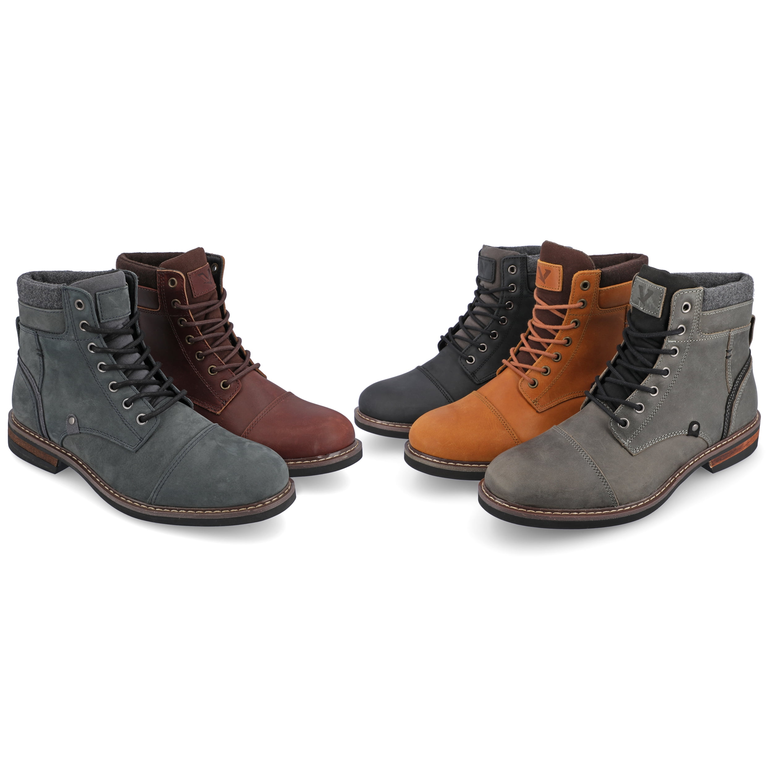 Territory Mens Yukon Wide Width Tru Comfort Foam Lace-up Cap Toe Ankle Boot
