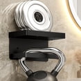 thumbnail image 5 of Tuvgenk Black Stainless Steel Toilet Paper Holders Adhesive Rectangular Stand Wall-Mounted Tissue Holder Modern Decorative Gift Tissue Holder for Friends, 5 of 6