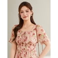 thumbnail image 6 of Floral temperament waist dress, 6 of 7