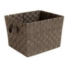 Whitmor Woven Strap Tote Storage Basket