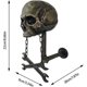 thumbnail image 3 of Motorcycle Helmet Mount, Skull Helmet Holder Wall Mounted Skull Design, 3 of 5