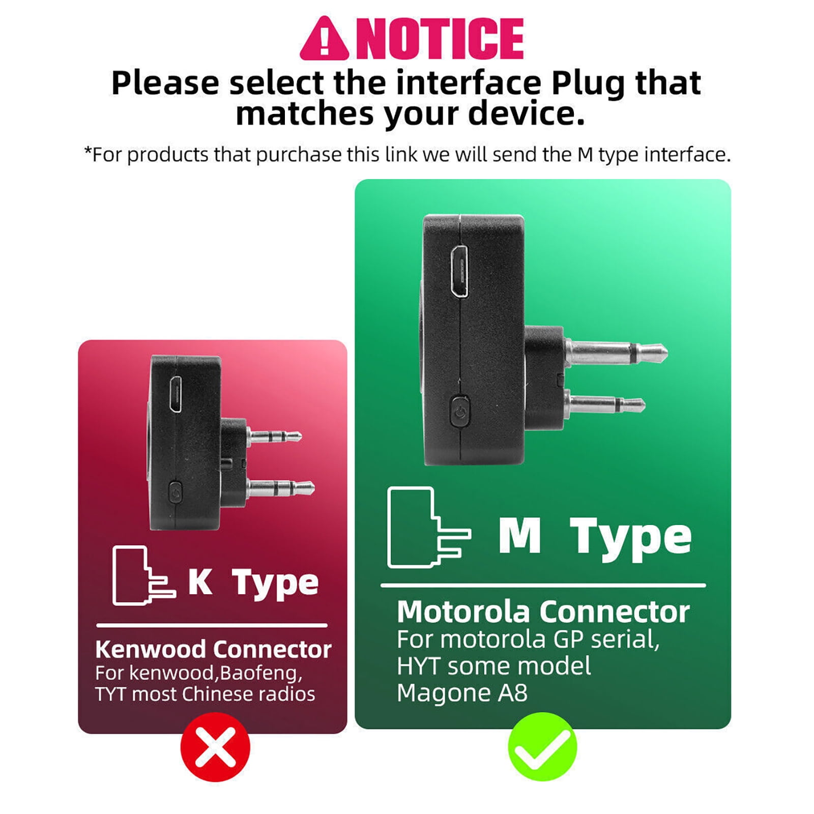 Wireless Bluetooth Earphone for Motorola Two-Way Radios Hands-free Communication, Long Battery Life