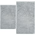 thumbnail image 1 of Juego de alfombras de baño BOANKODU, felpilla, 2 piezas, gris claro, 1 of 9