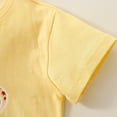 thumbnail image 6 of Cethrio Kids Girls T-shirts, Cotton Casual Short Sleeve Graphic Tees Summer Tops Yellow Size 5T, 6 of 8