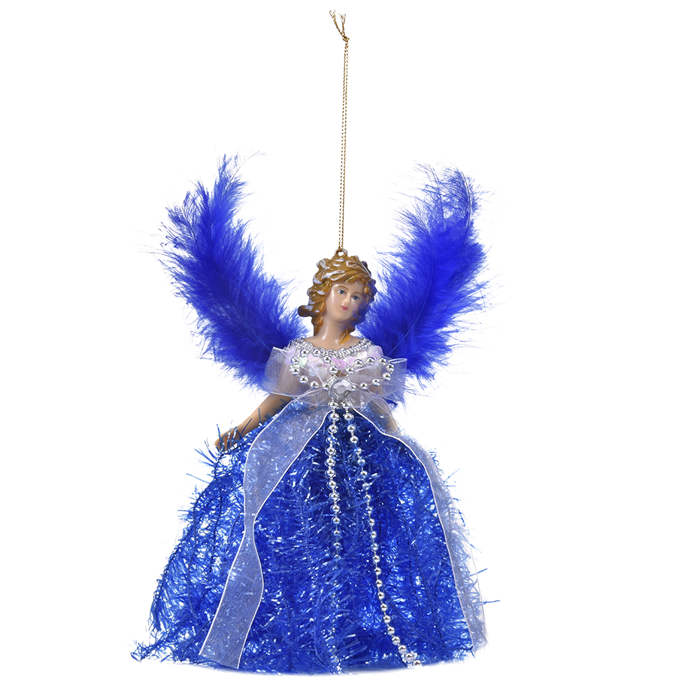 Blentude Tree Pendant Mini Angel Christmas With Feather Wings For Christmas Decorations Xmas Tree Ornament dependable